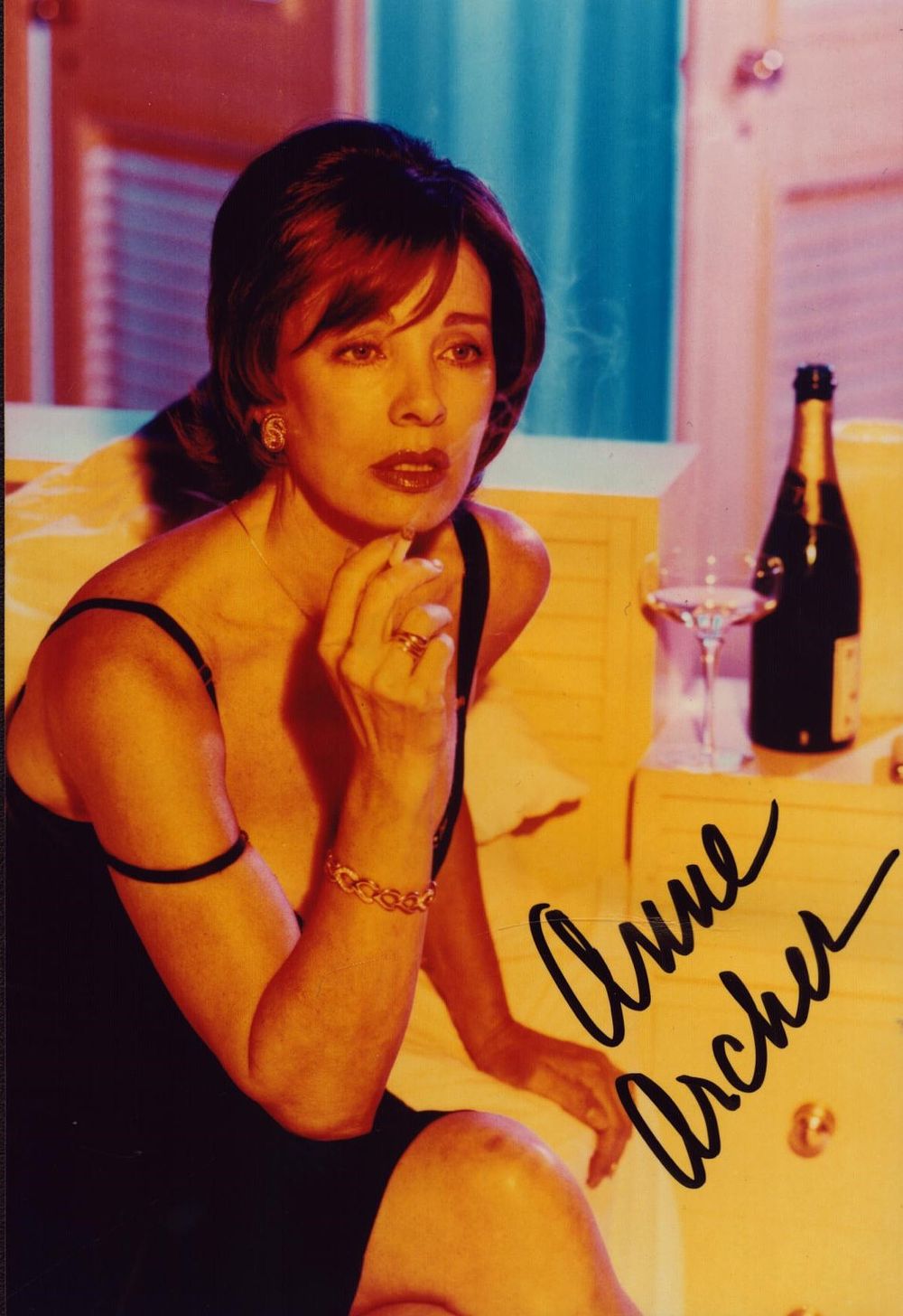 Lot 376: Anne Archer signed 6x4 inch colour photo. Good...