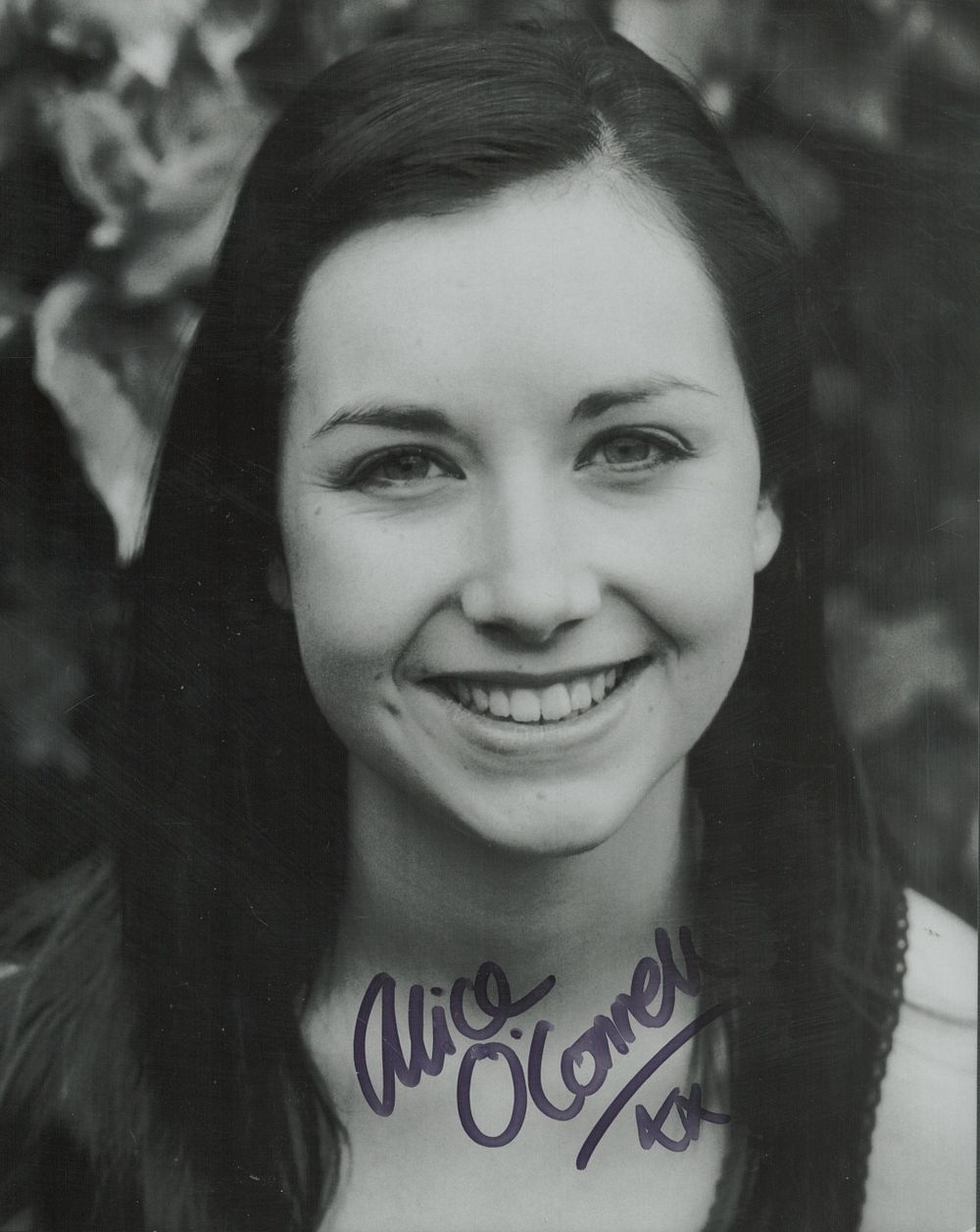 Lot 419: Alice O'Connell signed 10x8 inch black and white...