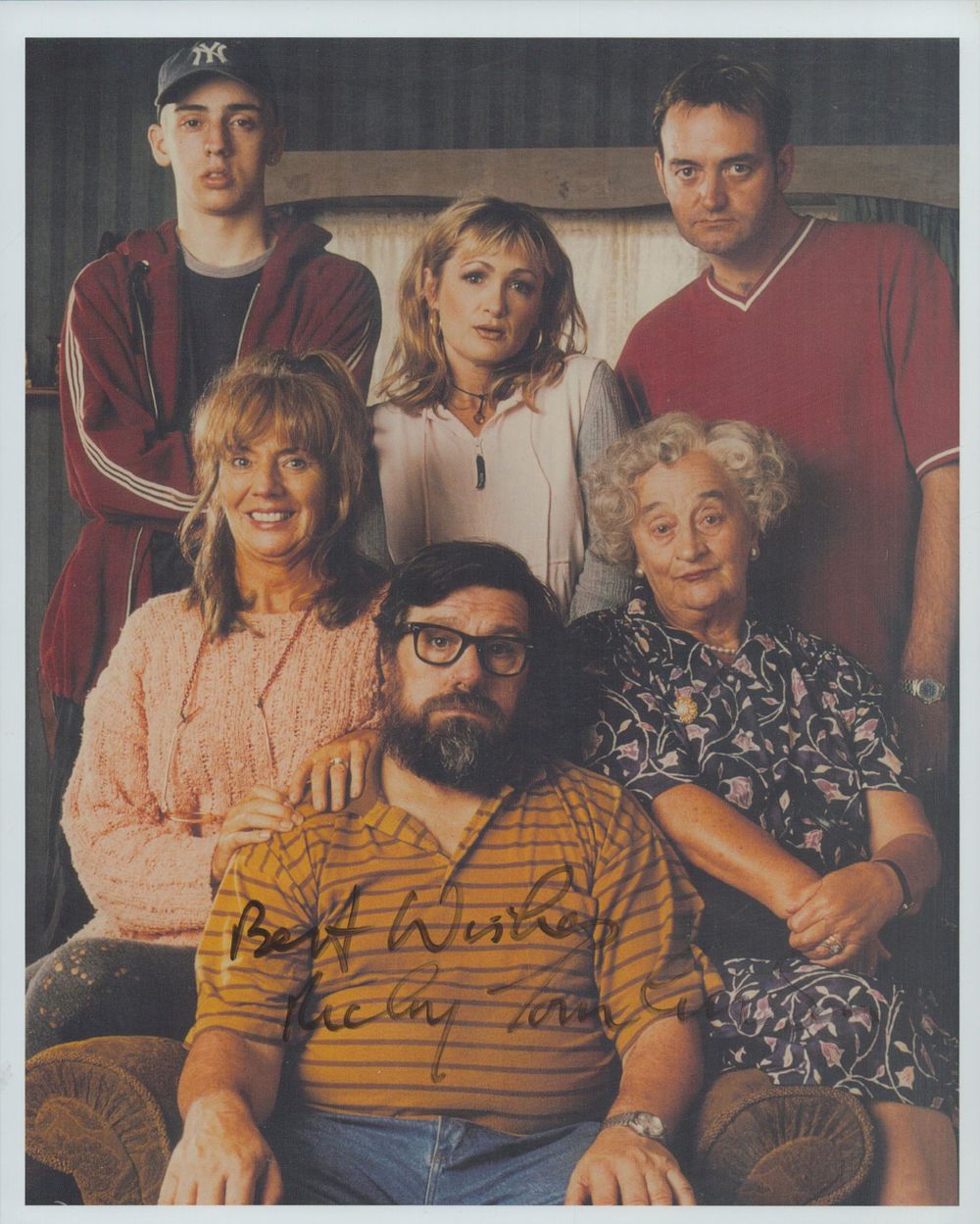 Lot 453: Ricky Tomlinson signed 10x8 inch Royle Family colour...