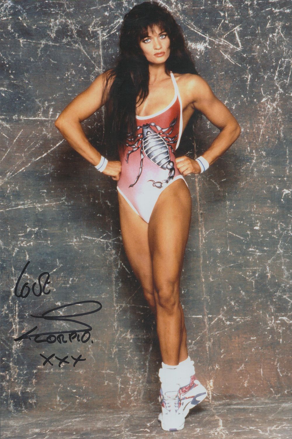 Lot 467: Scorpio (Nikki Diamond) signed 12x8 inch Gladiator colour...