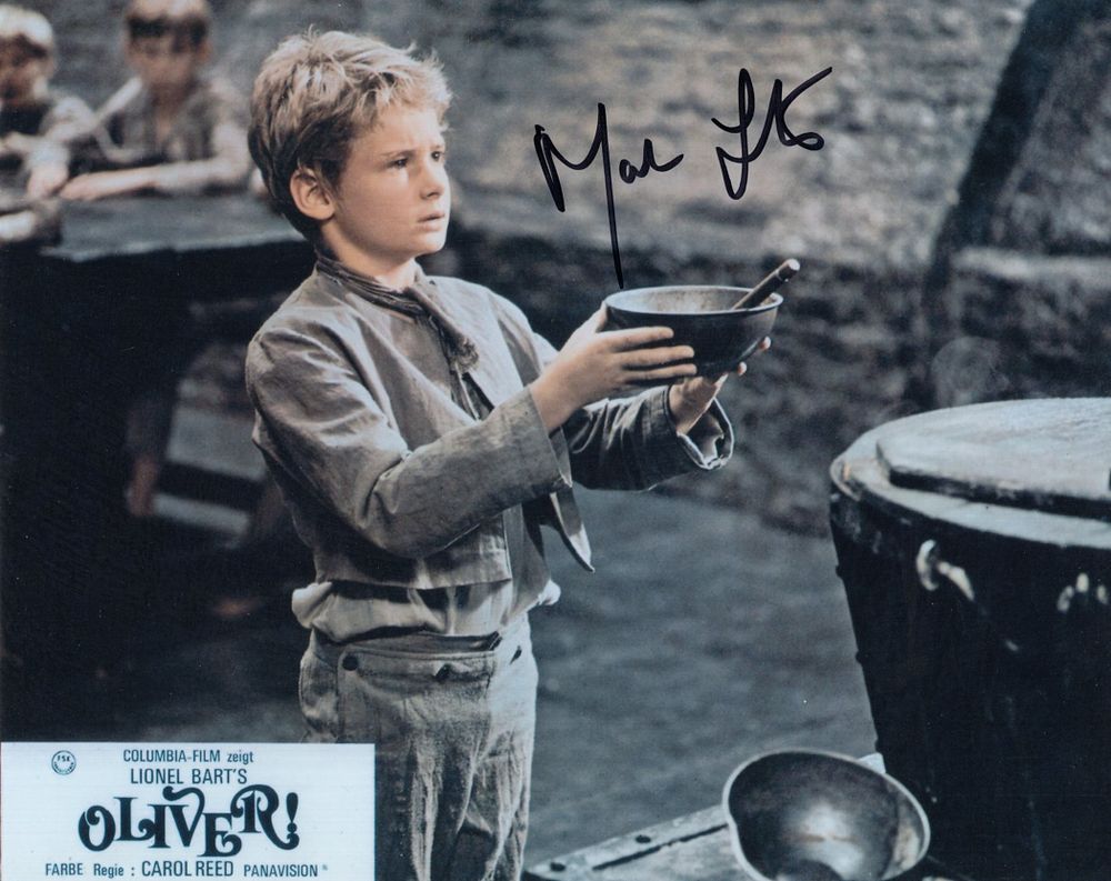 Lot 512: Oliver! 8x10 inch BandW photo from one of...