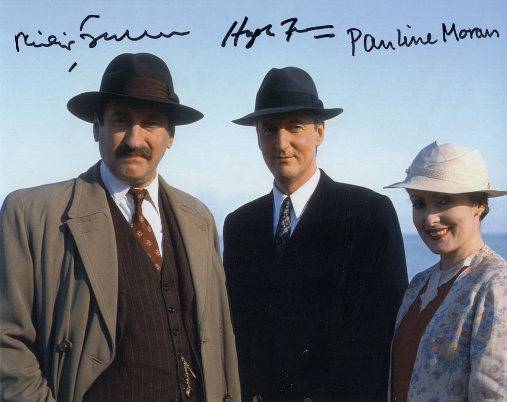 Lot 525: Poirot colour 8x10 inch Agatha Christie crime drama...