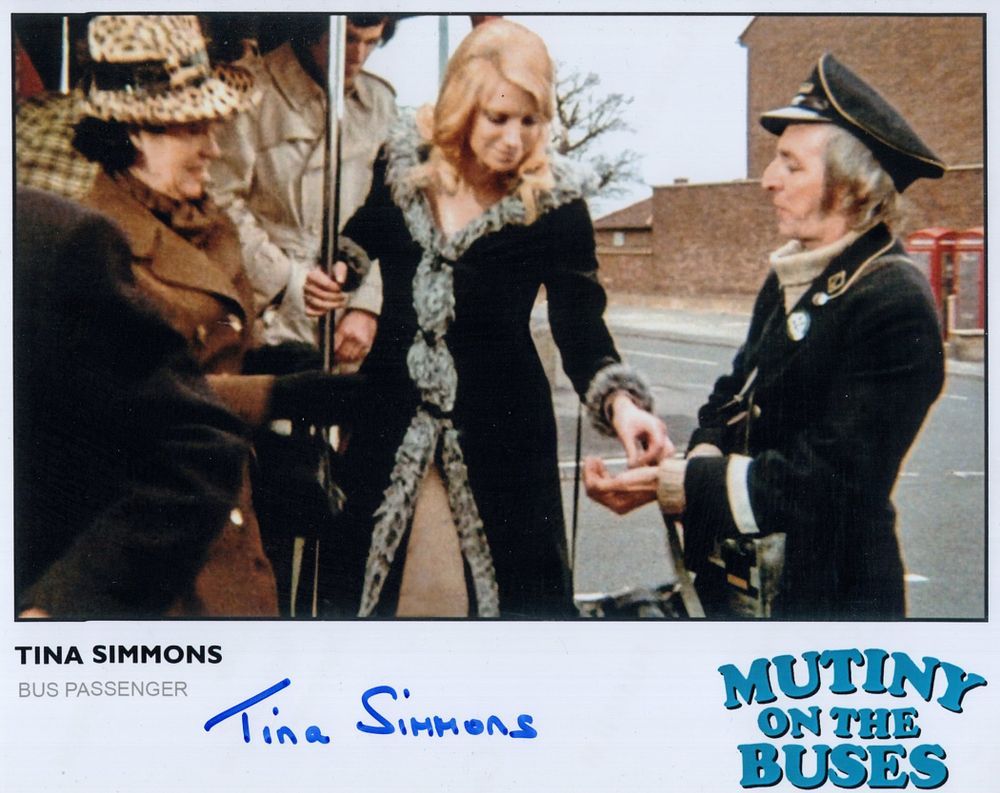 Lot 615: On The Buses colour 8x10 photo signed by...