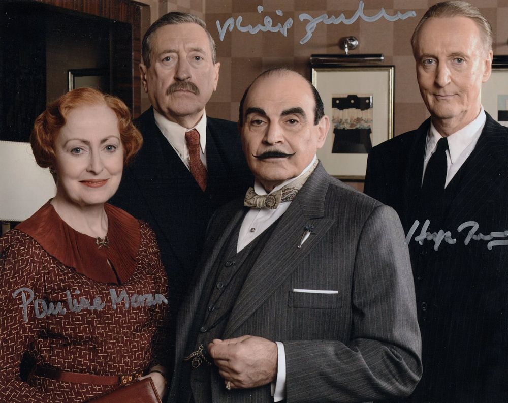 Lot 624: Poirot colour 8x10 inch Agatha Christie crime drama...