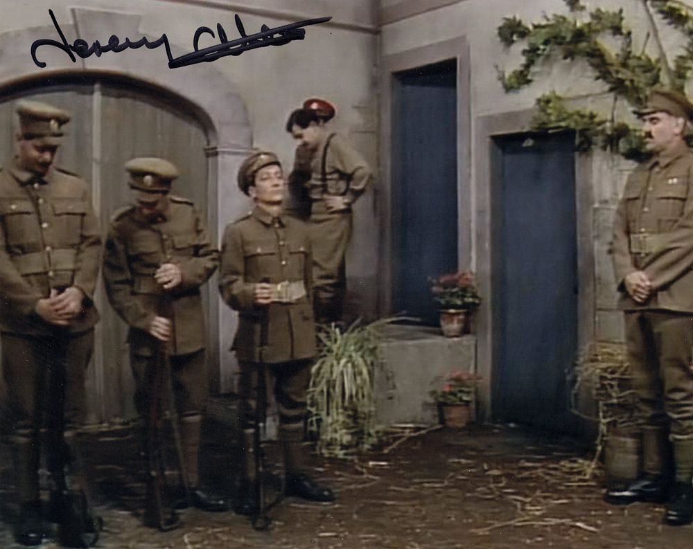 Lot 649: Blackadder Goes Forth 8x10 colour comedy scene photo...