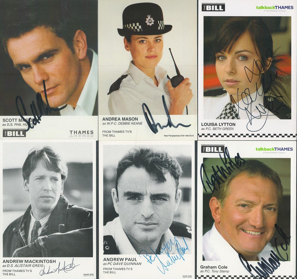 Lot 3: TV collection 10 assorted ' The Bill' signed...