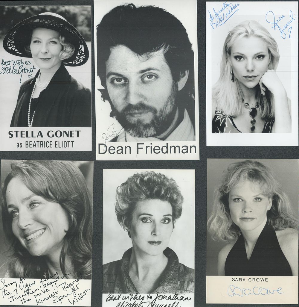 Lot 8: TV collection 12, assorted signed photos includes names...