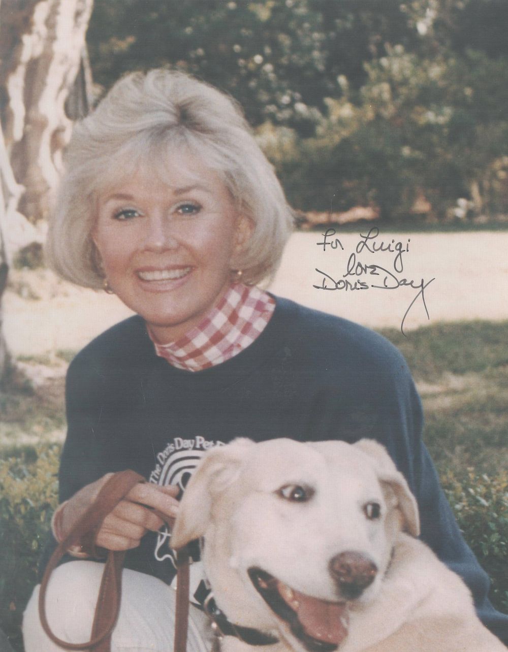 Lot 24: Doris Day, actress. A signed and dedicated 10x8...