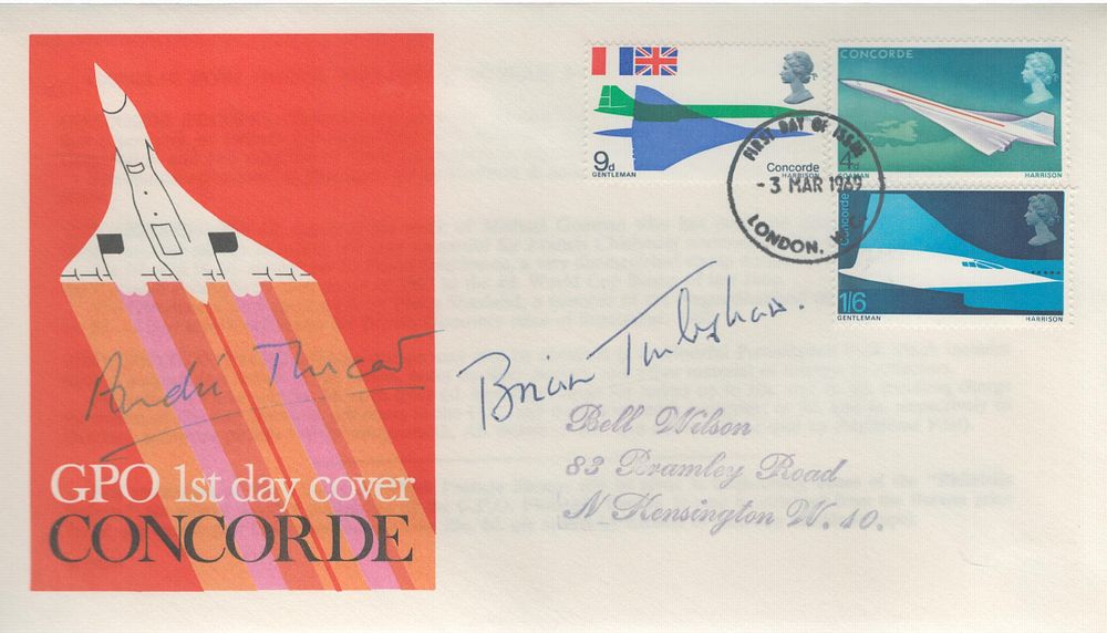 Lot 37: Andre Turcat (1921-2016) and Brian Trubshaw (1924-2001), Concorde...