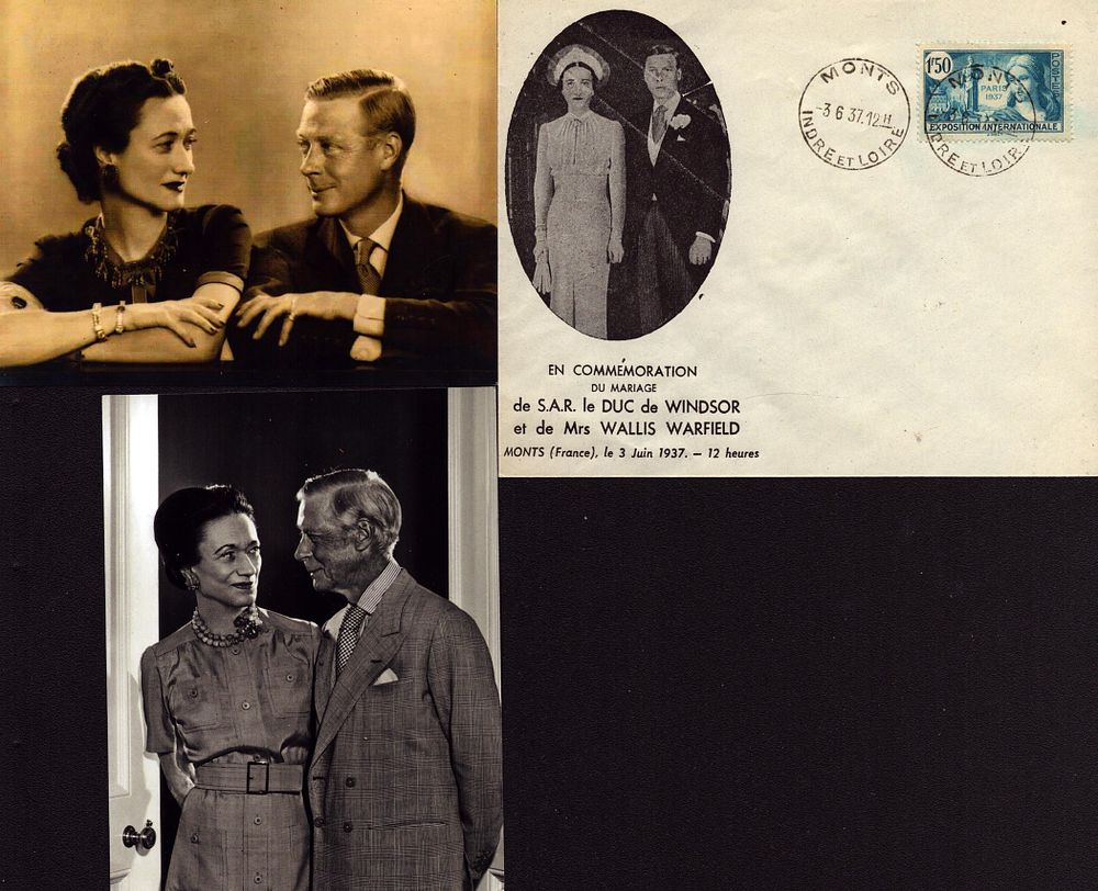 Lot 59: HM King Edward VIII and Wallis, Duke and...