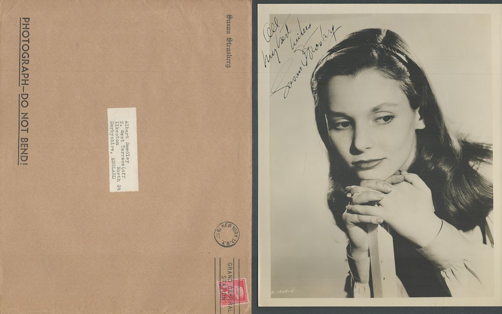 Lot 105: Susan Strasberg signed 10x8inch black and white photo...