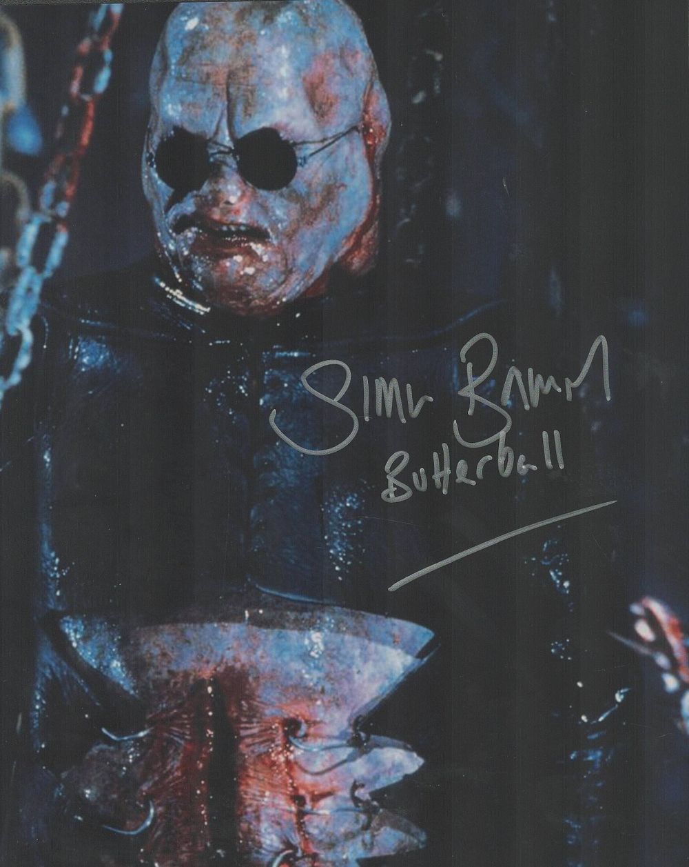 Lot 126: SALE! Hellraiser Simon Bamford hand signed 10x8 photo....