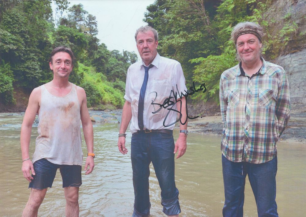 Lot 137: Jeremy Clarkson signed 12x8inch colour photo. Good condition....