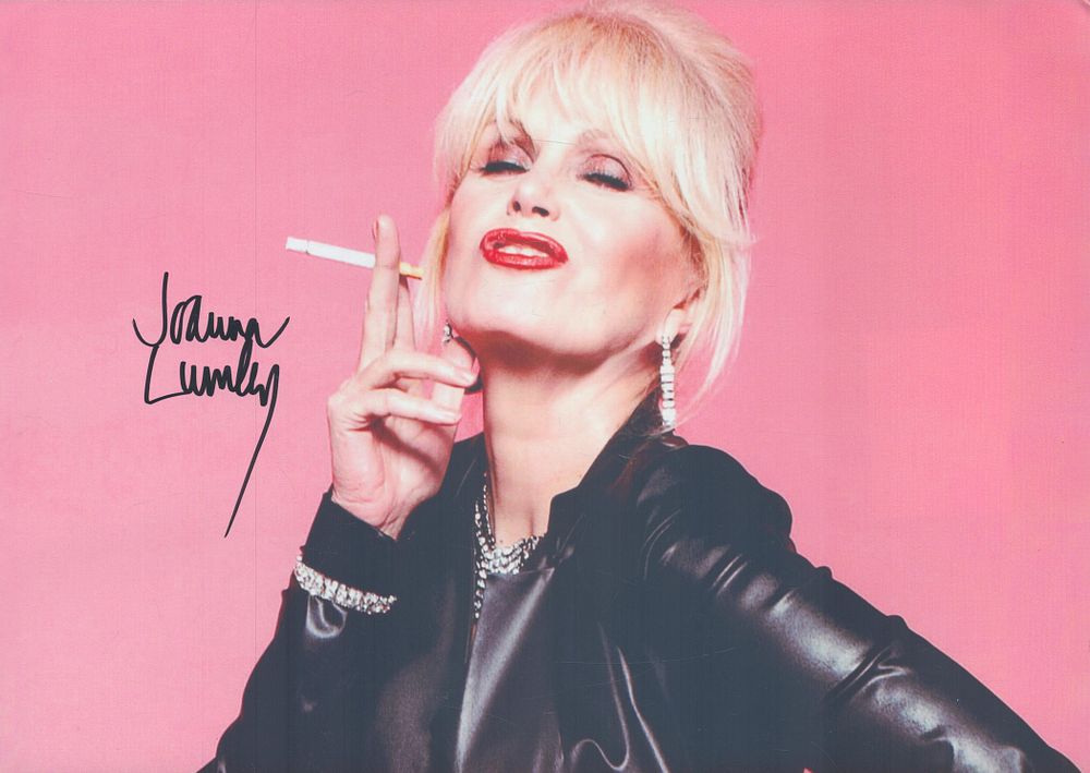 Lot 139: Joanna Lumley signed 12x8inch colour photo from Ab...