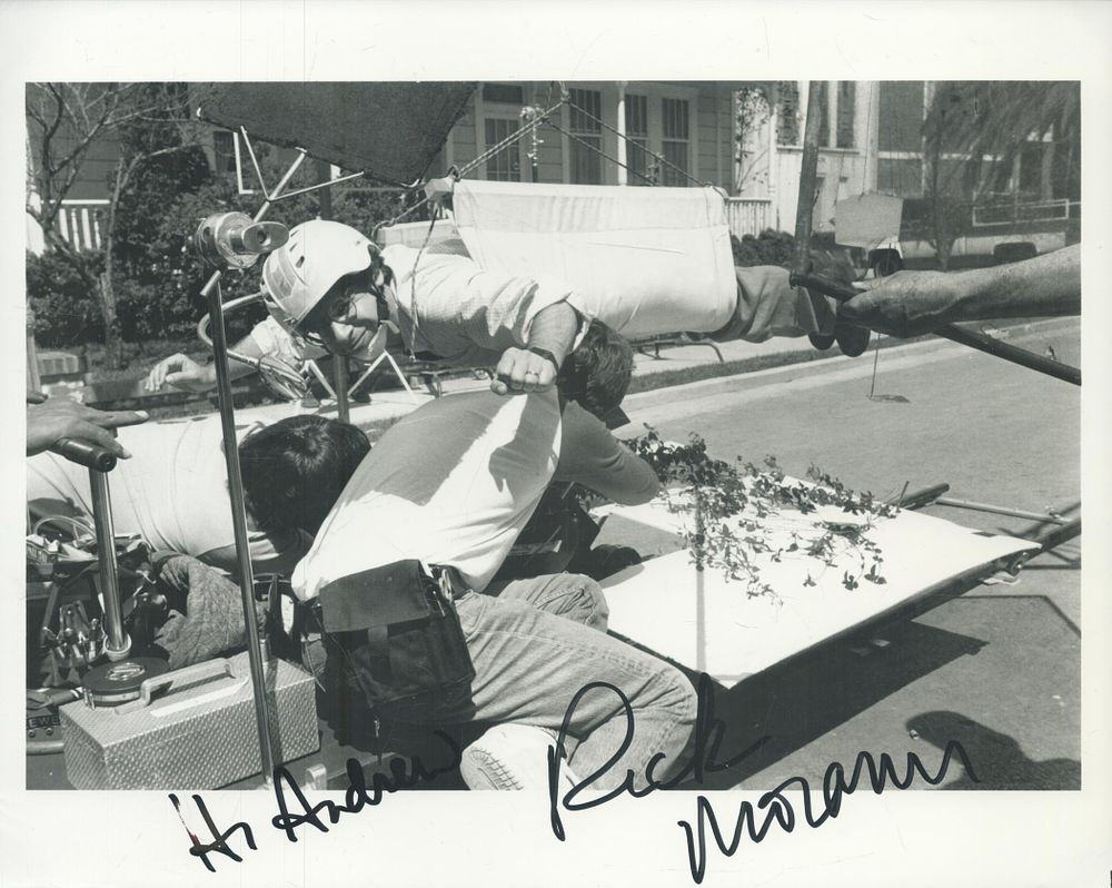 Lot 142: Rick Moranis signed 10x8 inch black and white...