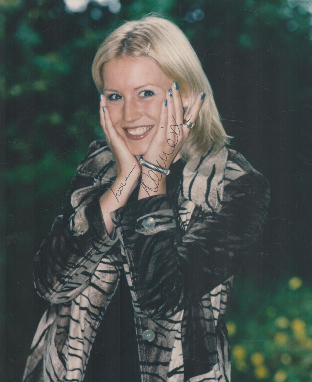 Lot 147: Denise Van Outen signed 10x8inch colour photo. Good...
