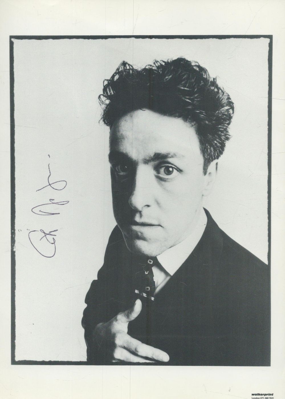 Lot 178: Griff Rhys Jones signed 8x6inch black and white...