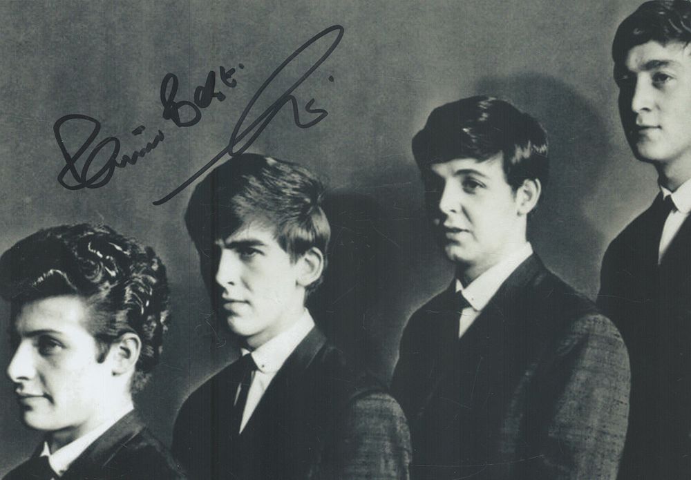 Lot 180: Pete Best signed 10x8inch black and white photo....