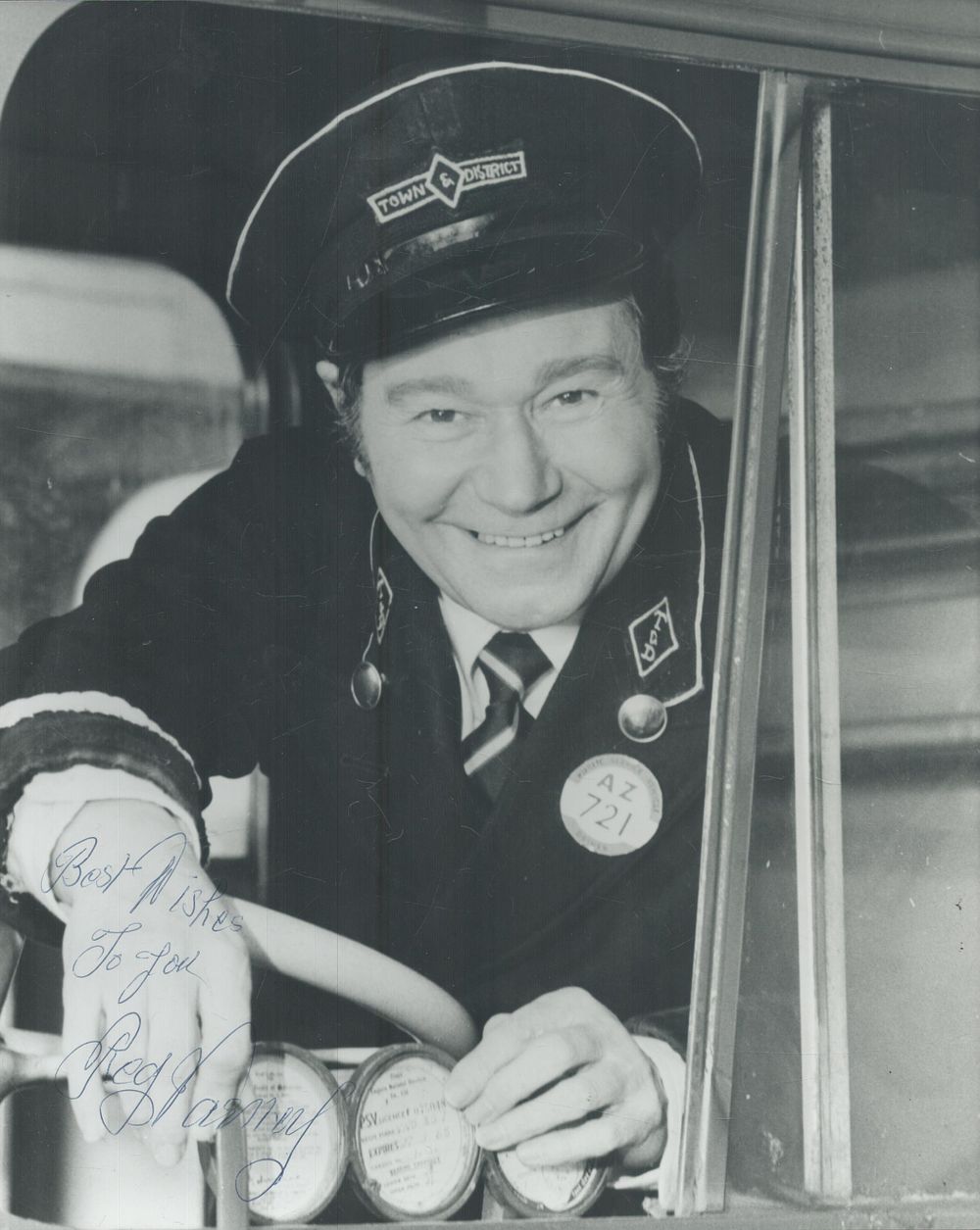 Lot 188: Reg Varney signed 10x8inch black and white On...
