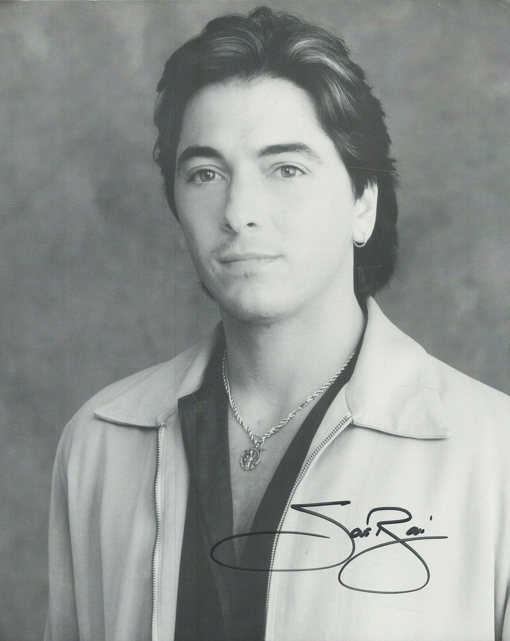 Lot 189: Scott Baio from Happy Days signed 10x8inch black...
