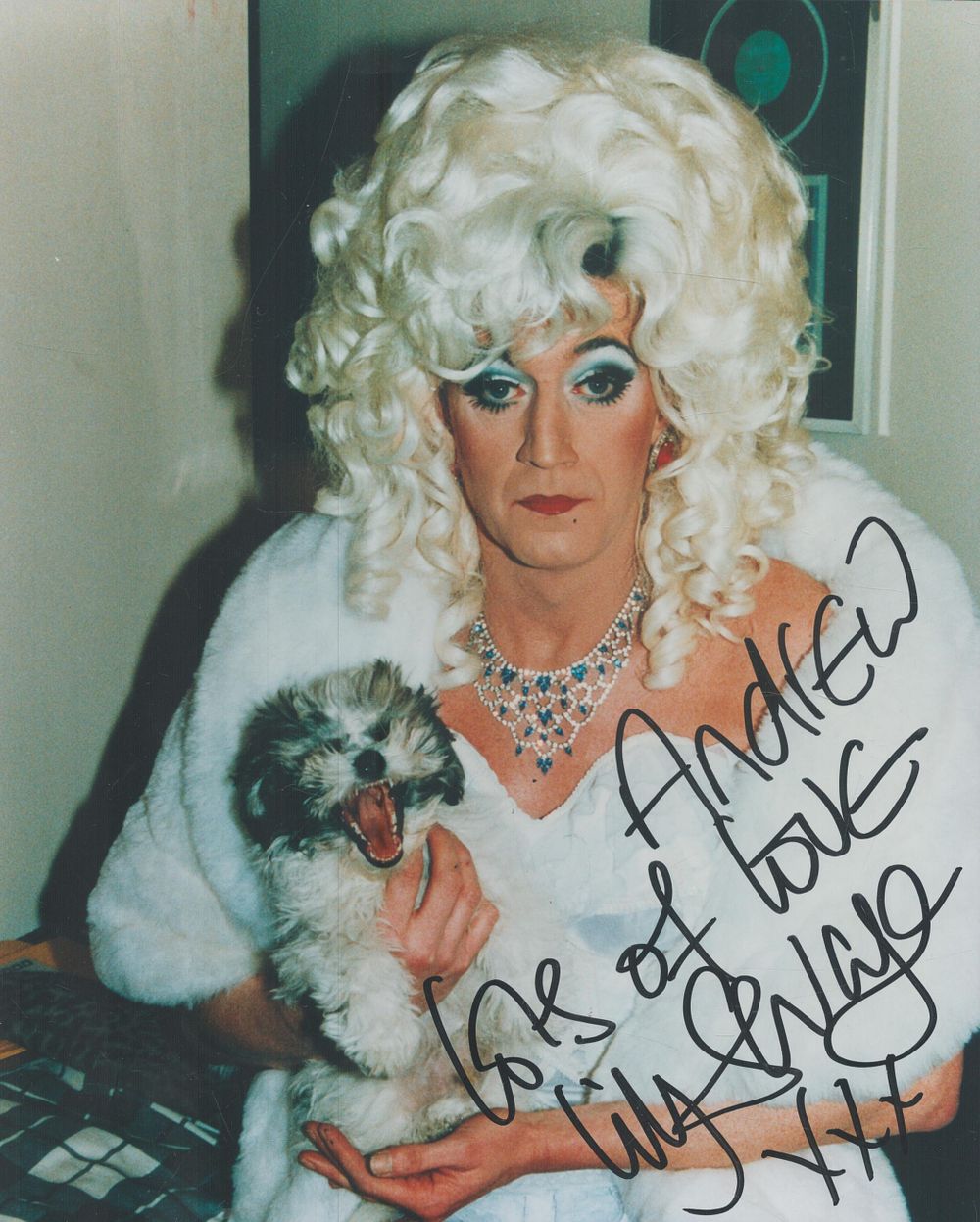 Lot 196: Lily Savage (Paul O'Grady) signed 10x8inch colour photo....
