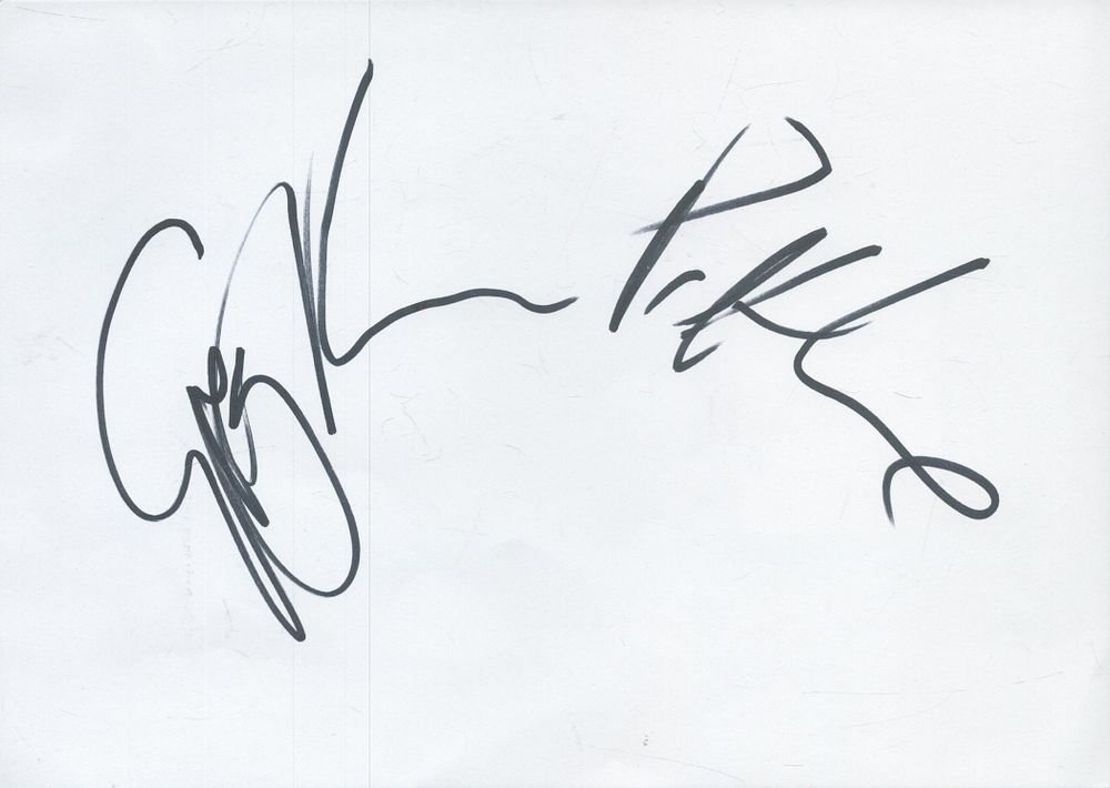 Lot 202: Pat and Greg Kane members of Hue and...