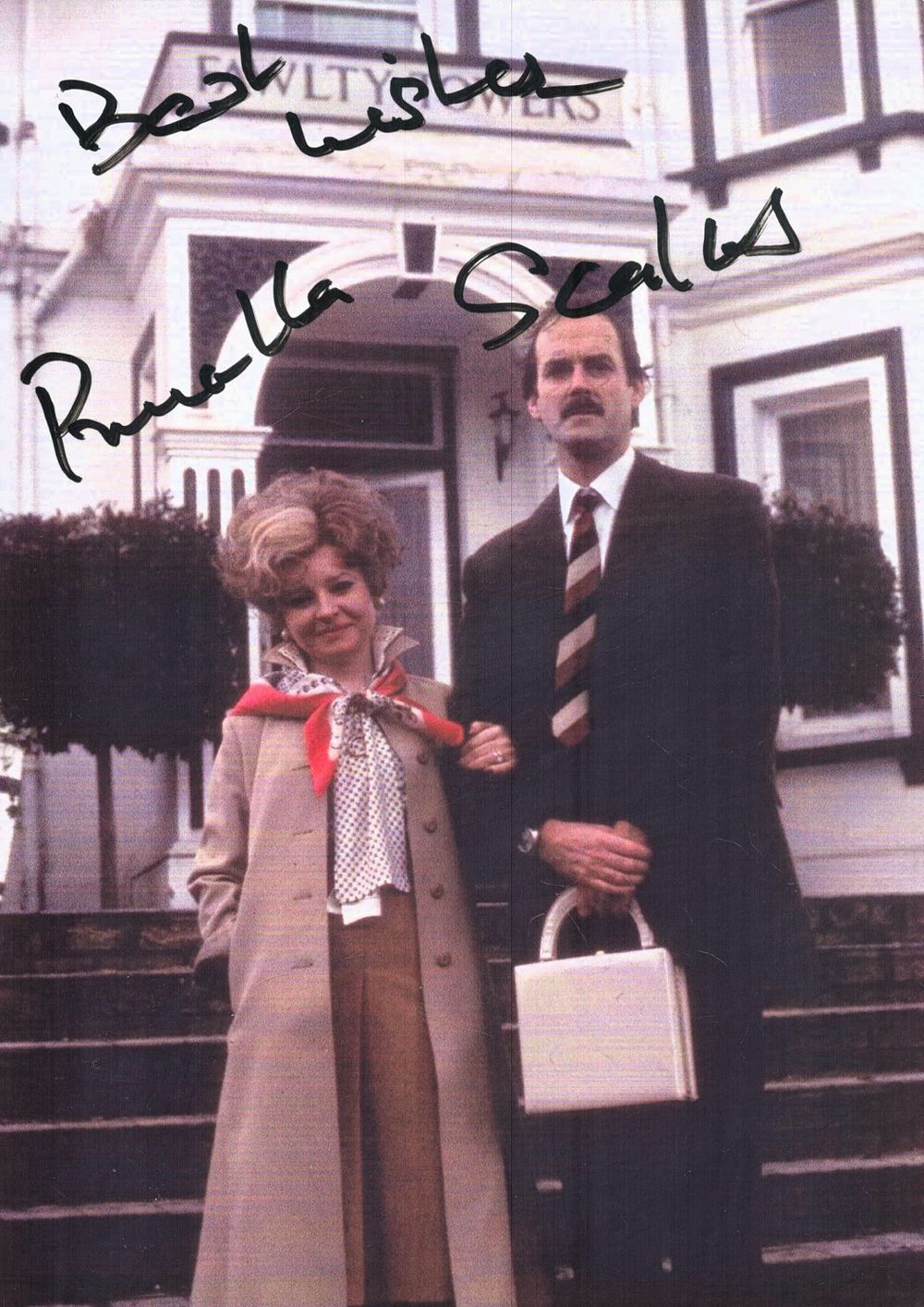 Lot 206: Prunella Scales signed 7x5inch colour photo from Fawlty...