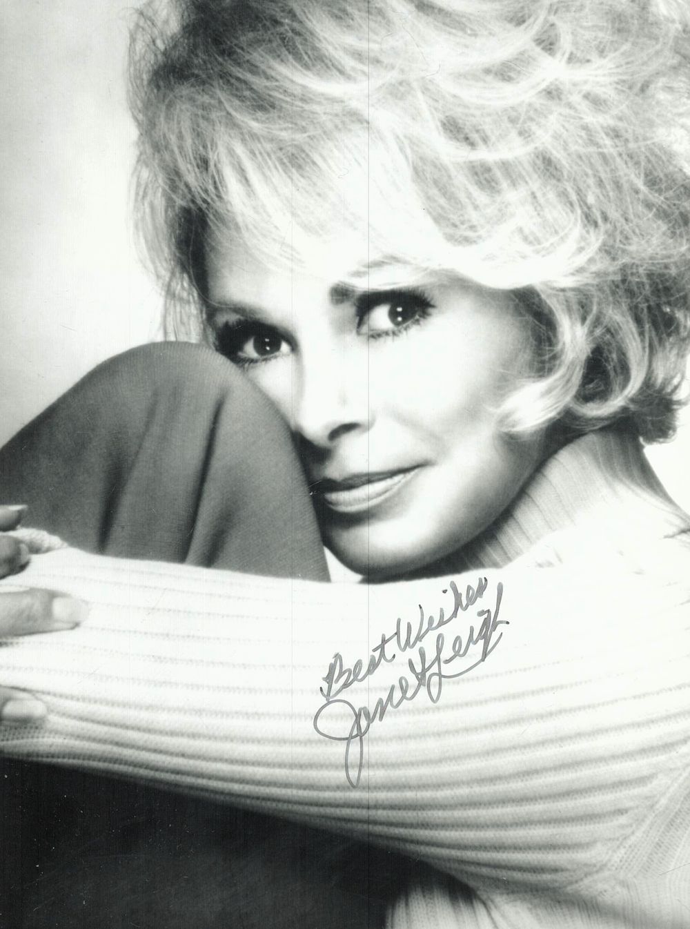 Lot 690: Janet Leigh signed 7x5 inch black and white...