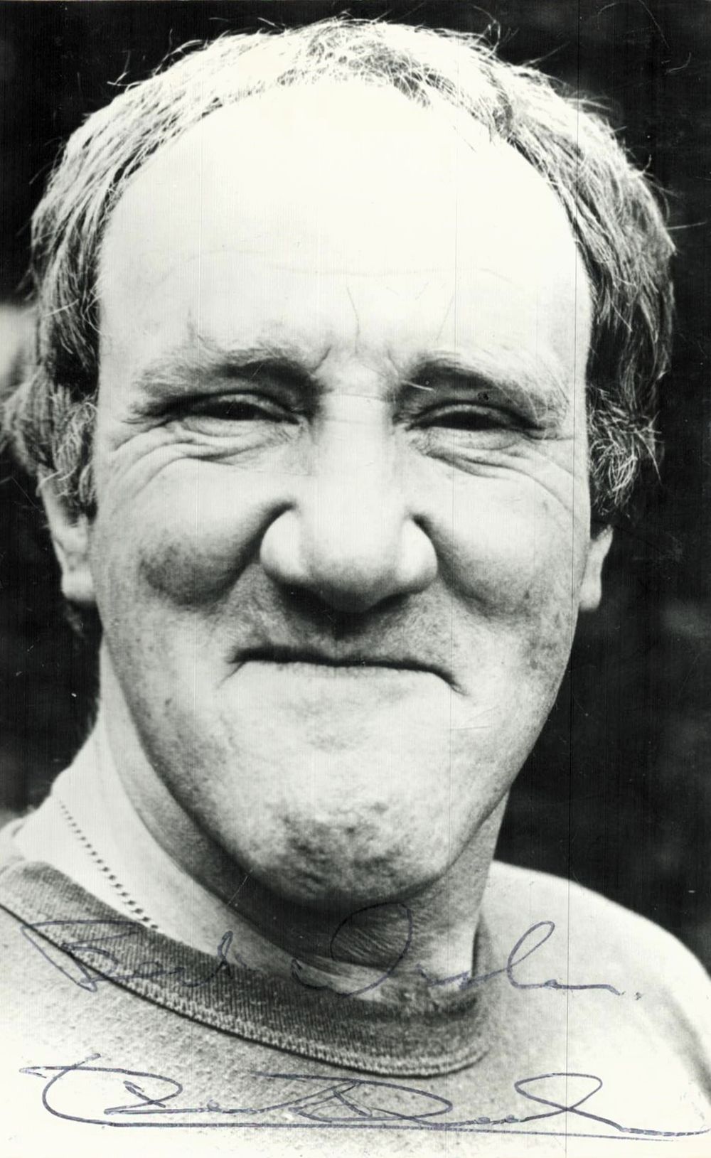 Lot 694: Derek Deadman signed 6x4 inch black and white...