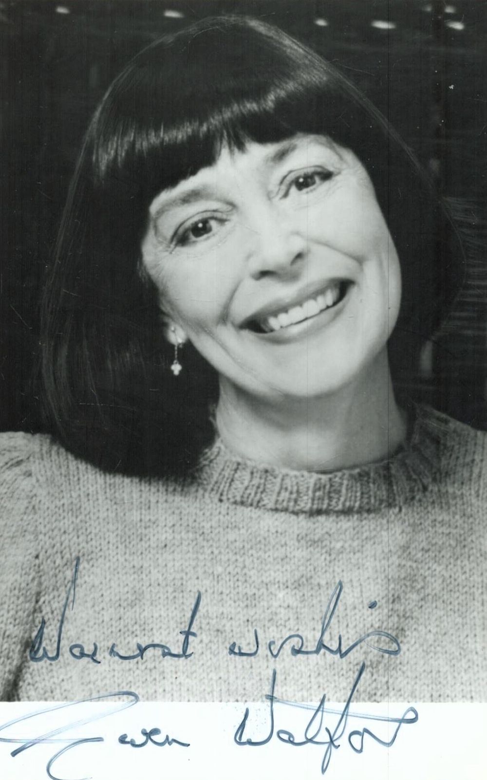 Lot 700: Gwen Watford signed 6x4 inch black and white...