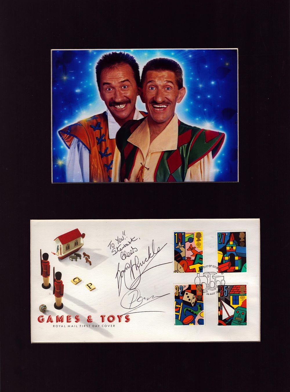 Lot 701: The Chuckle Brothers Comedy Act Signed First Day...