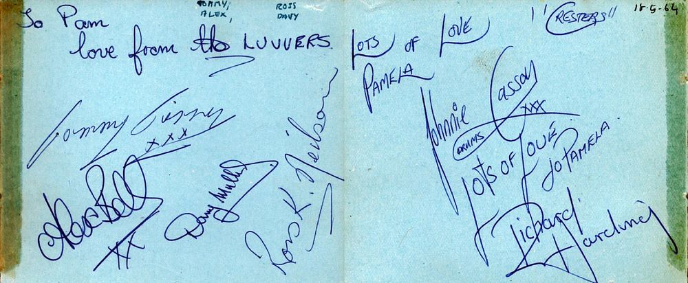 Lot 711: The Luvvers, The Cresters 1960s Bands Signed Vintage...
