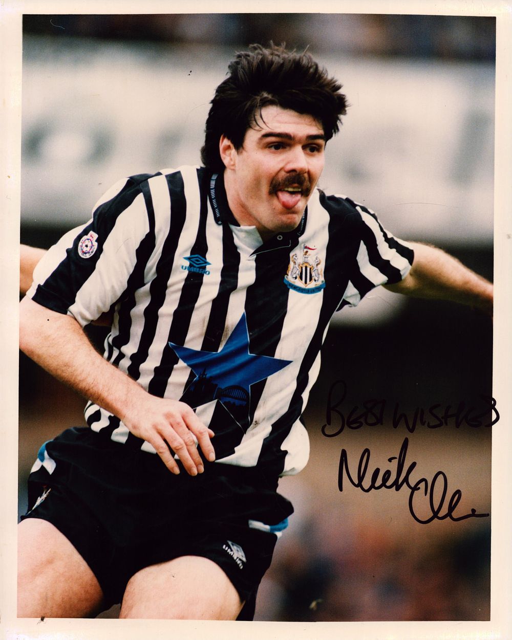 Lot 723: Micky Quinn Signed Newcastle United 8x10 Photo. Good...
