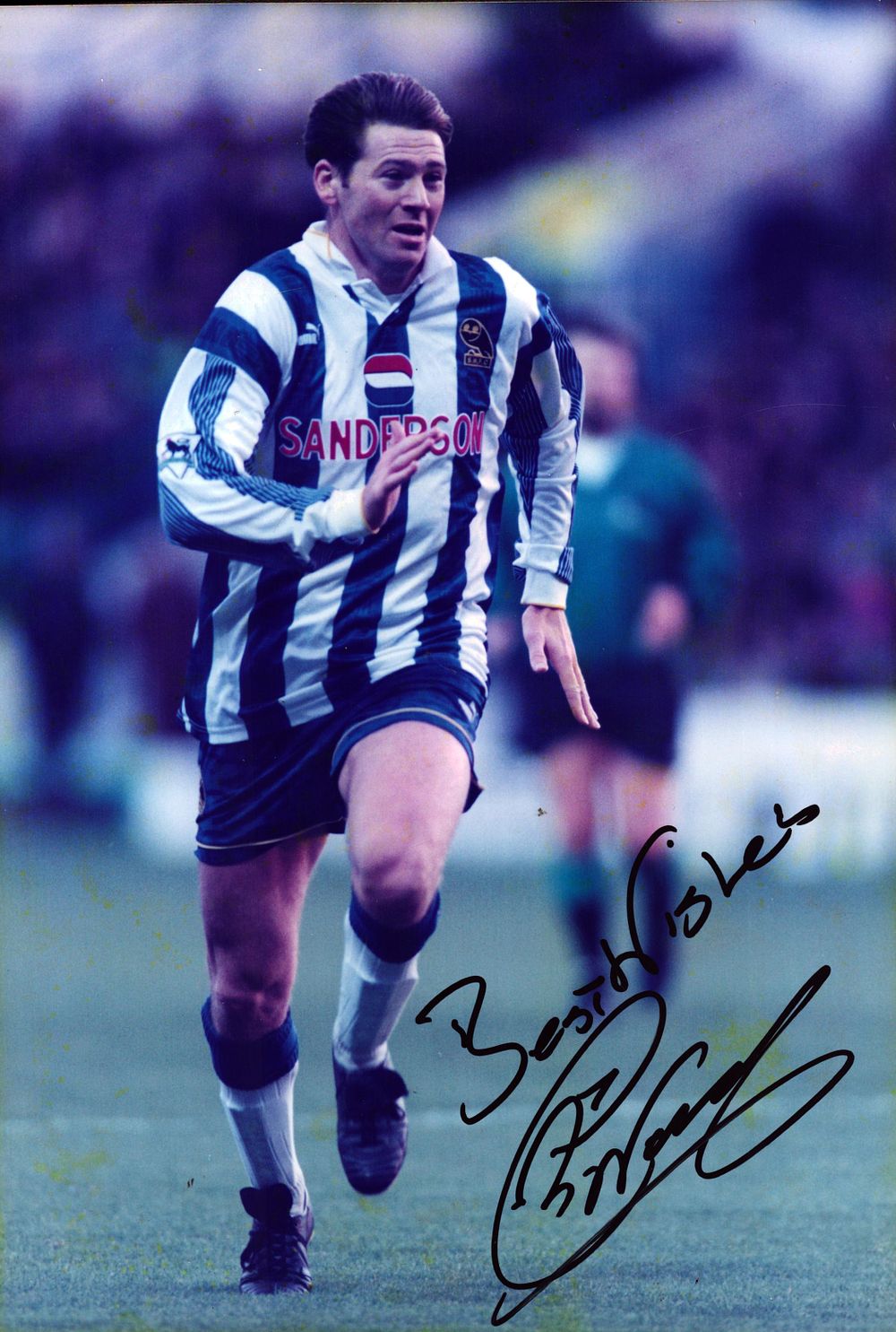 Lot 727: Chris Waddle Signed Sheffield Wednesday 8x12 Photo. Good...