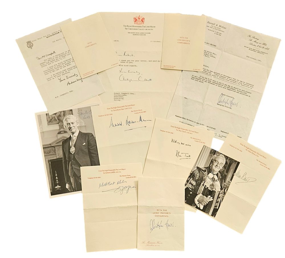 Lot 28: Politician and Lord Mayor's Collection Approx 8, (2...