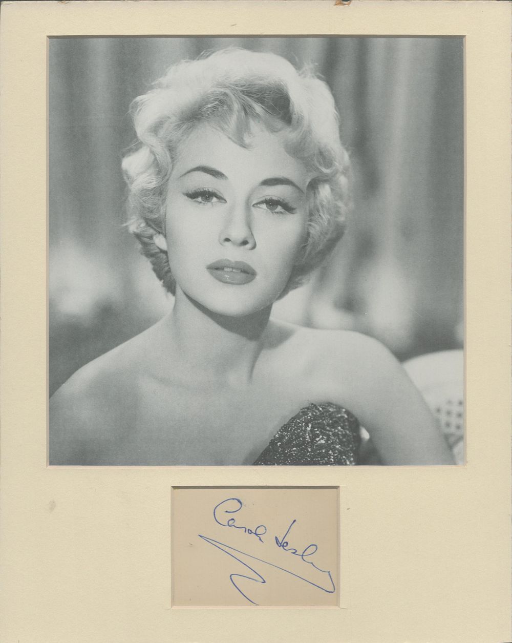 Lot 42: Cathy Tyson signed black and white photo black...