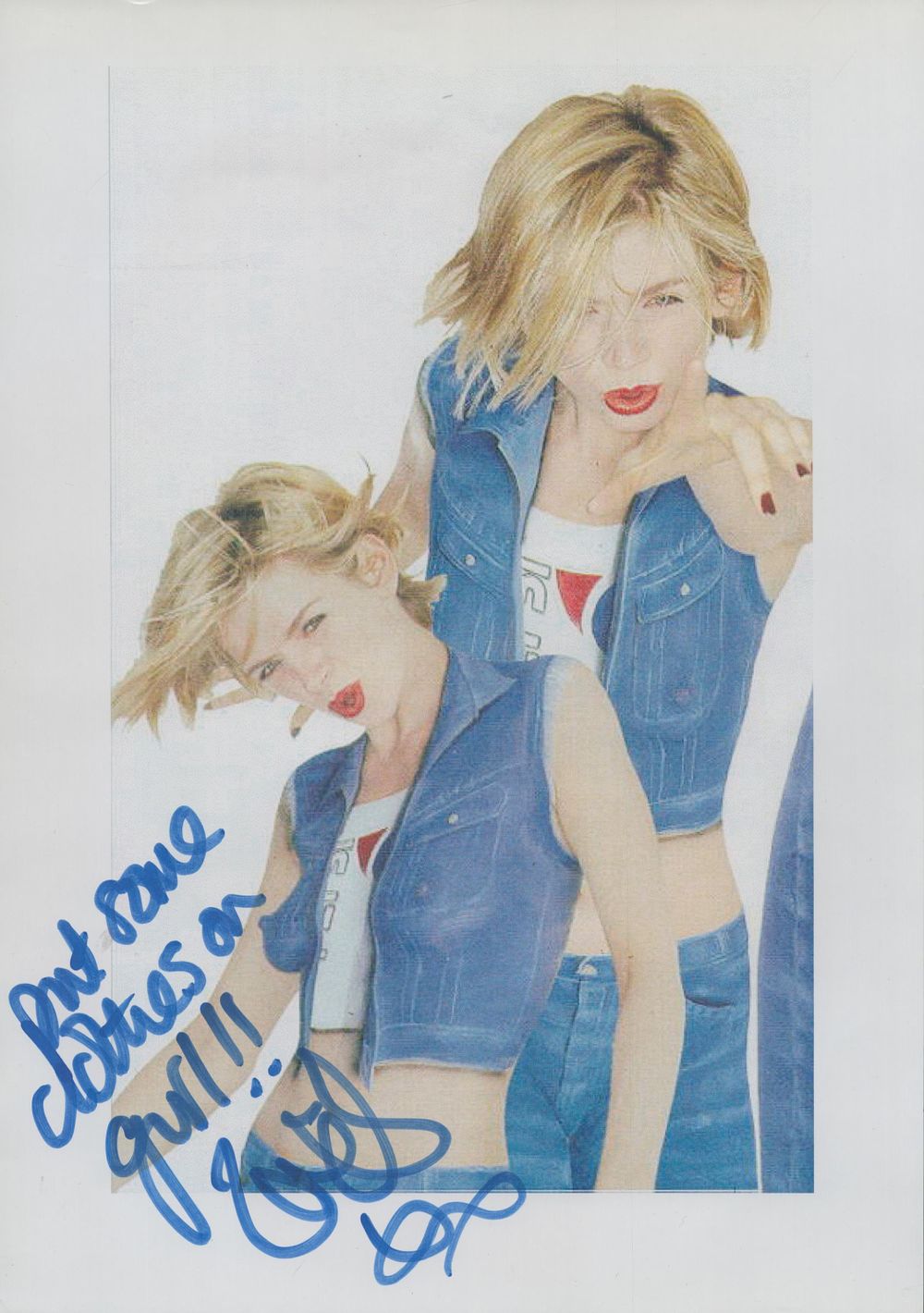 Lot 52: Zoe Ball signed photo 12x8 Inch British Broadcaster....