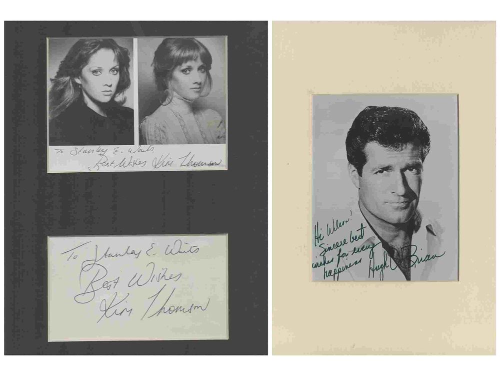 Lot 60: Actor and Actress 2 Collection Kim Thomson signed...