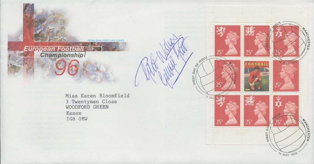 Lot 61: George Best signed FDC 'European Football Championship 96'...