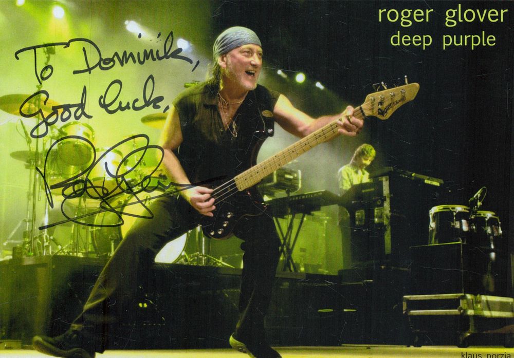 Lot 83: Roger Glover, bassist, songwriter, and record producer A...