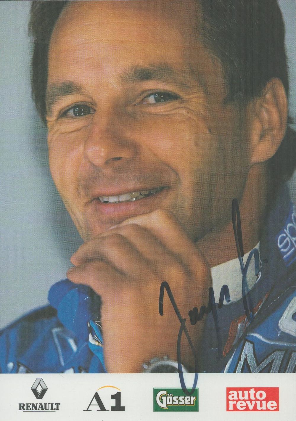 Lot 86: Gerhard Berger signed promo colour photo 6x4 Inch...