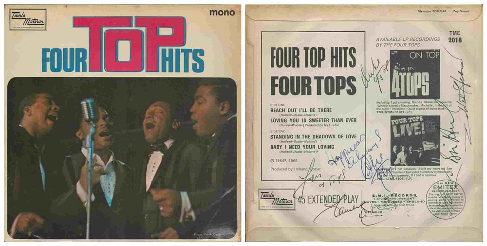 Lot 97: Multi signed Lawerence Payton, Levi (Levi Stubbs) plus...