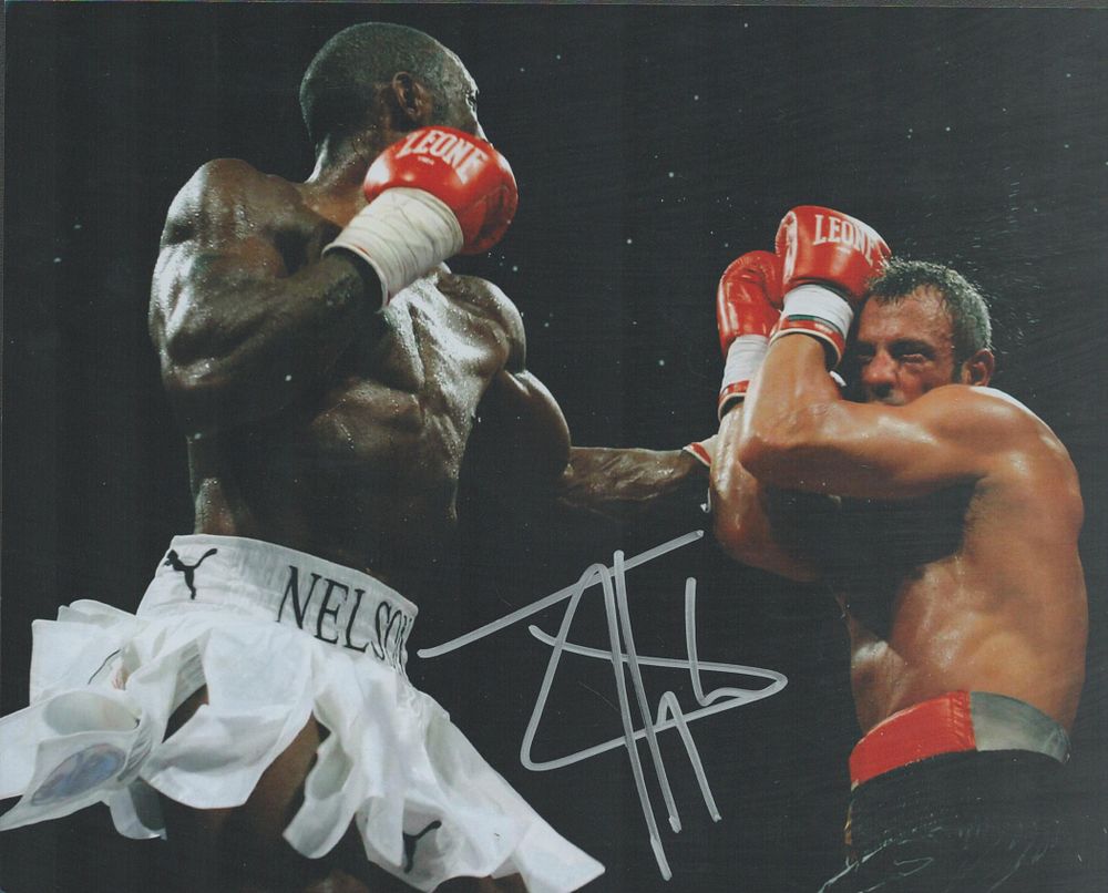 Lot 98: Johnny Nelson, MBE signed colour photo 10x8 Inch...