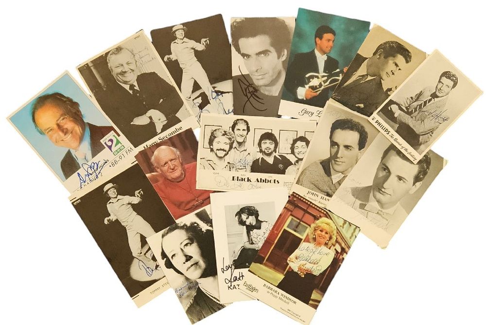 Lot 121: TV/Film/Music/Entertainment, Collection Approx 15, signed signatures such Tommy...