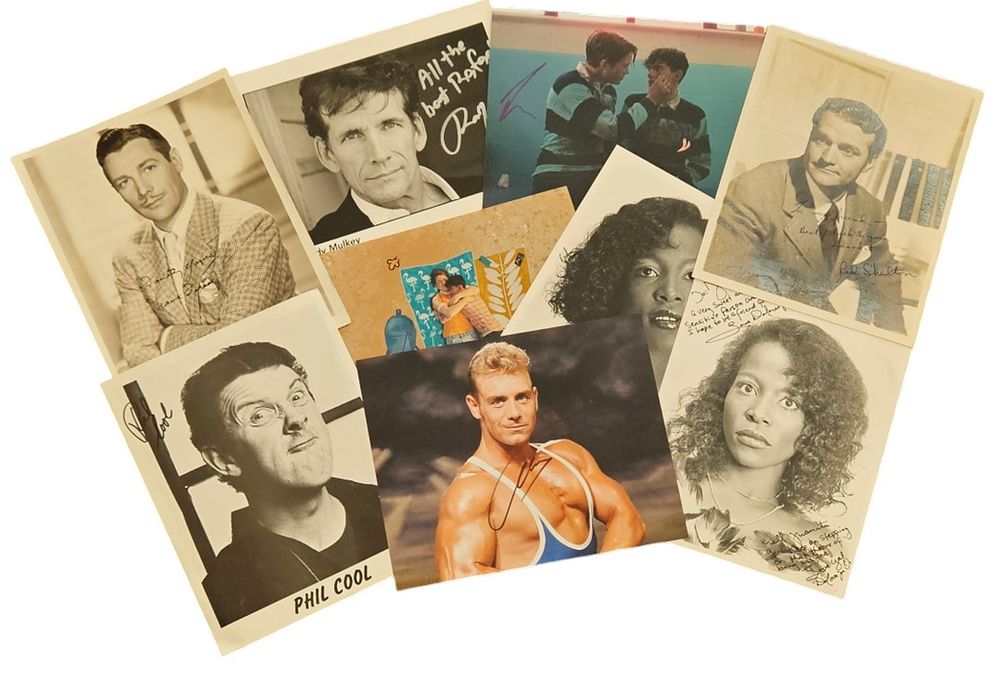 Lot 129: TV/FILM/Entertainment/Sport Collection of 9 signed promo/black and white...