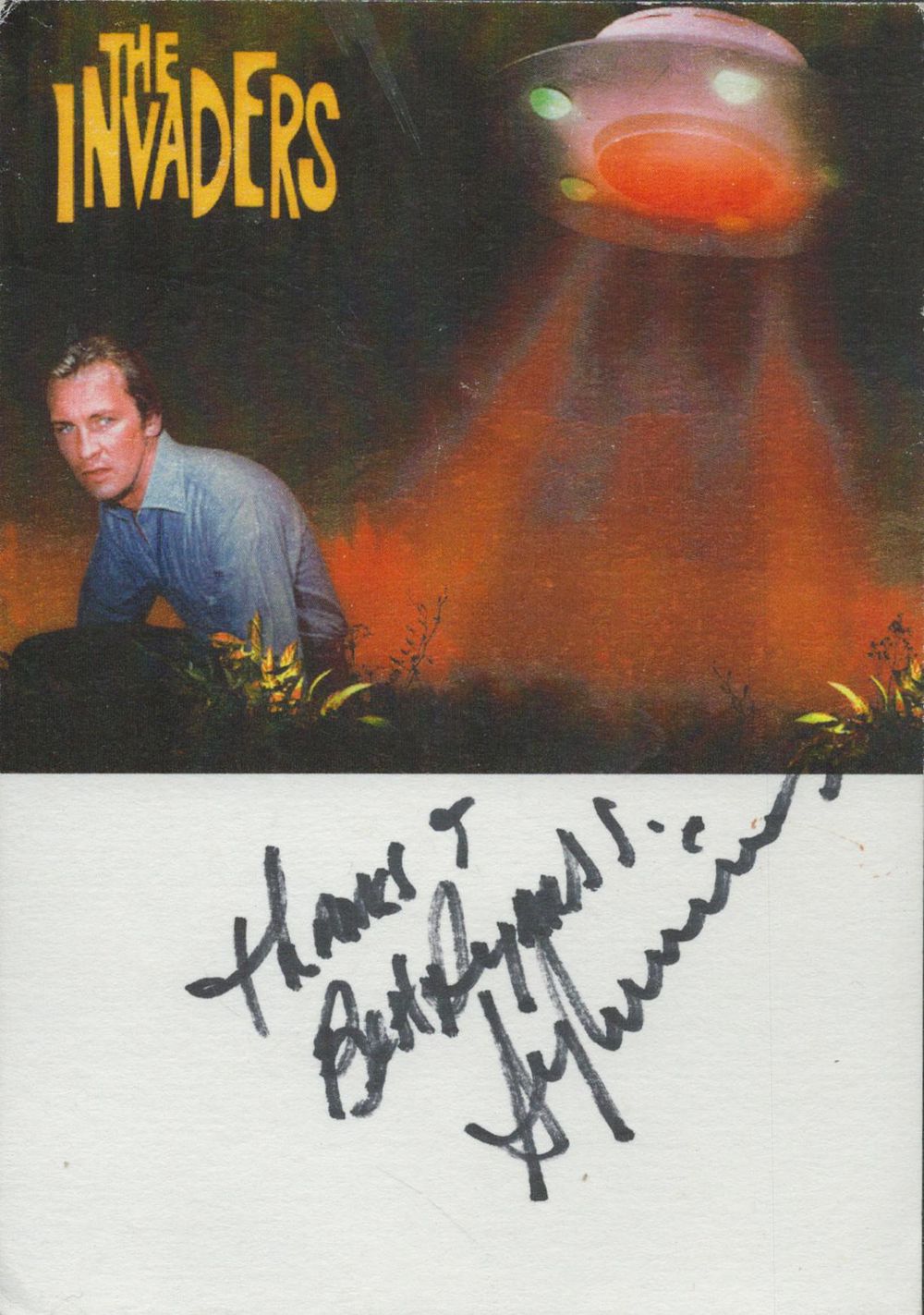 Lot 132: Roy Thinnes signed promo colour photo Approx 6x4Inch...