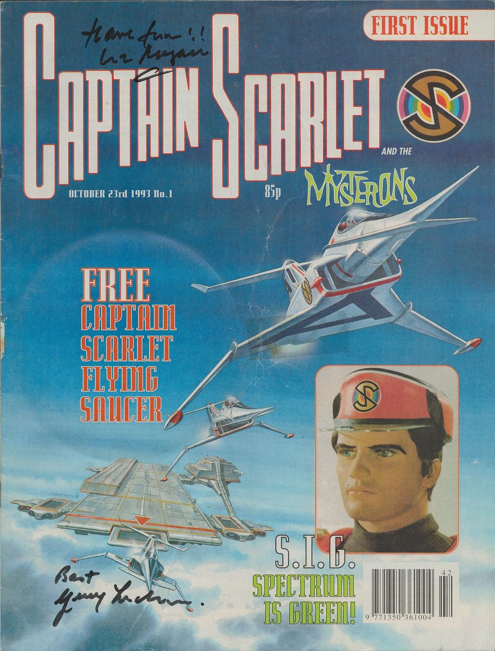 Lot 142: Multi signed Liz Morgan and Gerry Anderson Comic...