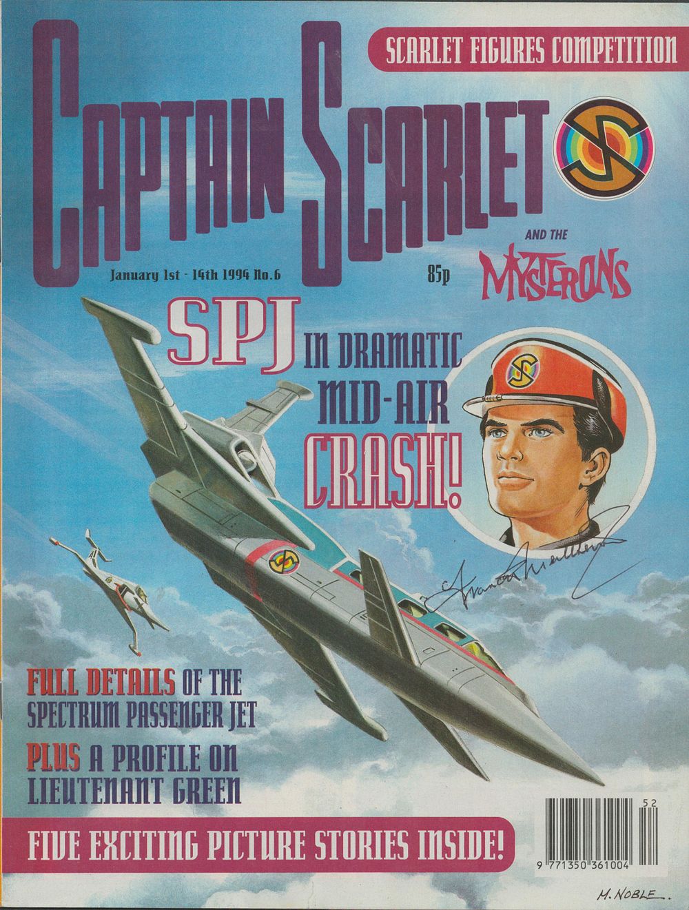 Lot 147: Francis Matthews signed, Comic 'Captain Scarlet and the...