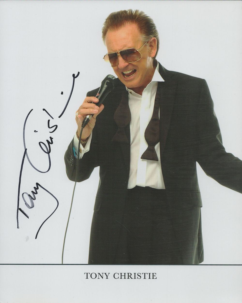 Lot 151: Tony Christie signed 10x8 inch colour photo. Good...