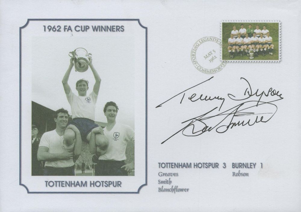 Lot 172: Tottenham Hotspur legends Bobby Smith and Terry Dyson...